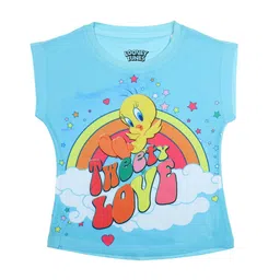 Looney Tunes Blue & Yellow Regular Top-image-19