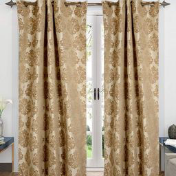Saral Home Gold-Toned Set of 2 Door Curtains-35