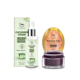 TNW the natural wash Set of Cucumber Toner - 100ml & Herbal Beetroot Lip Balm - 5g-56