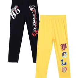 SWEET ANGEL Boys Pack of 2 Printed Straight-Fit Track Pants-image-95