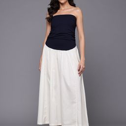 NEXT Colourblocked Drop-Waist Maxi Dress-image-99