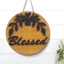 Art Street Brown Blessed Printed Wall decor-47