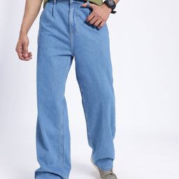 glitchez Men Denim Dreams Wide Leg Jeans-image-61