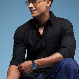 HERE&NOW Pure Cotton Casual Shirt-image-61