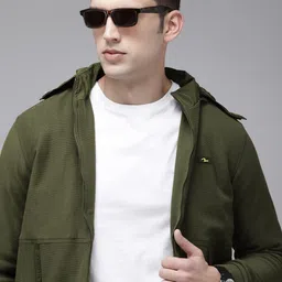 SPYKAR Long Sleeves Hooded Bomber Jacket-image-80
