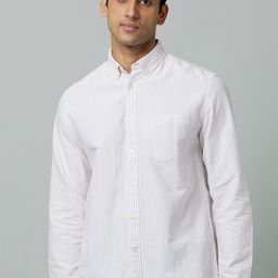 Celio Men Classic Striped Casual Cotton Shirt-image-91