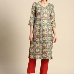Anouk Floral Printed Kurta-image-26