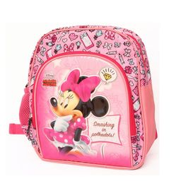 Disney Girls Pink & White Minnie Mouse Graphic Applique Backpack with Compression Straps-28