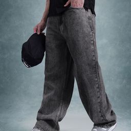 The Roadster Life Co. Men Wide Leg Low-Rise Light Fade Jeans-image-83