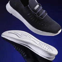 ASIAN Men Navy Blue Mesh Running Shoes-picture-30