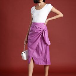 all about you Wrap Tie-Up Skirt-picture-36