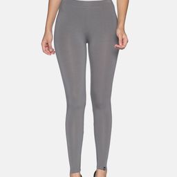 TWIN BIRDS Women Radiant Series Steel Grey Solid Ankle Length Leggings-image-56