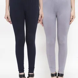 TAG 7 Women Pack Of 2 Solid Leggings-image-70