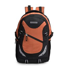 Provogue Unisex Tan Brown & Black Colourblocked Backpack with Reflective Strip-27