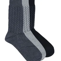 Balenzia Men Pack of 3 Assorted Calf-Length Socks-41