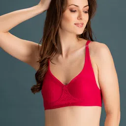 Clovia Cotton Double Layered Non-Wired T-Shirt Bra-image-18