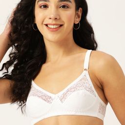 DressBerry White Floral Lace Bra-37