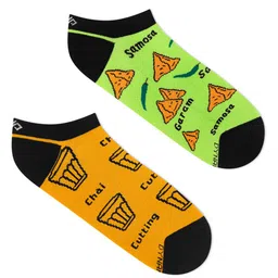 Dynamocks Pack Of 2 Printed Ankle-Length Socks-49