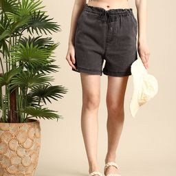Mast & Harbour Women Denim Shorts-image-22