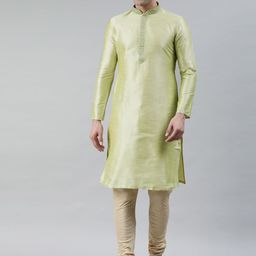 Manthan Men Green Solid Kurta-picture-34