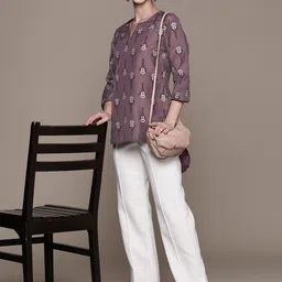ZIYAA Purple Printed Tunic-picture-13