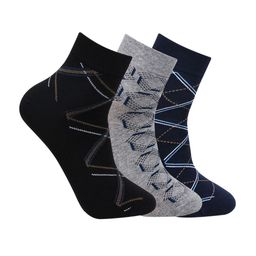 Bonjour Men Pack Of 3 Assorted Ankle-Length Socks-19