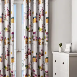 URBAN DREAM Multicoloured Set of Single Door Curtains-image-31