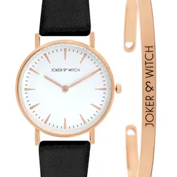 JOKER & WITCH Women White & Rose-Gold Toned Lisette Watch With Bracelet Gift Set JWBS232-image-99