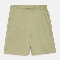 CHIMPRALA Girls Green Cotton Solid Regular Fit  Shorts-image-24