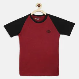 CHIMPRALA Girls Red & Black Solid Round Neck Training T-shirt-image-37