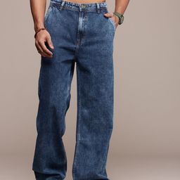 Roadster Men Wide Leg Fit Heavy Fade Jeans-image-63