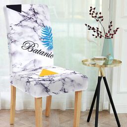 Cortina White & Blue Printed Chair Seat Cover-image-84