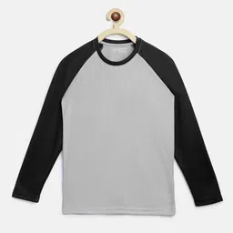 CHIMPRALA Girls Grey Solid Round Neck T-shirt-picture-8