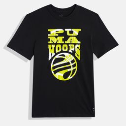 Puma Boys Brand Logo Print Basketball Blueprint Youth Pure Cotton Basketball T-shirt-image-4