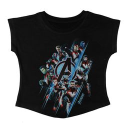 Marvel by Wear Your Mind Girls Black Printed Top-image-49