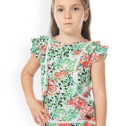 Cherry Crumble Girls Multicoloured Printed A-Line Top-image-62
