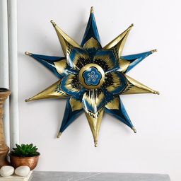 Star Flower Metal Wall Mounted Hanging Art-image-29