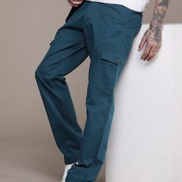 WROGN Men Straight Fit Cargo Trousers-image-69