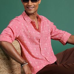 Sangria Men Comfort Geometric Printed Casual Shirt-image-41