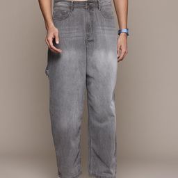 Roadster Men Baggy Loose Fit Light Fade Jeans-image-85