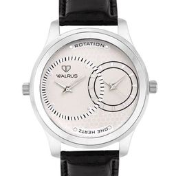 Walrus Men Black & Silver-Toned Analogue Watch Invictus-102BK-image-26
