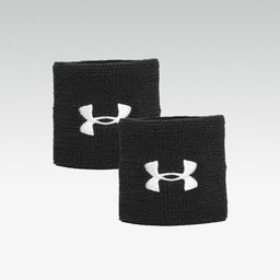 UNDER ARMOUR Men Set of 2 Black Performance Wristbands-16