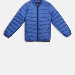 t-base Kids Blue Solid Lightweight Padded Jacket-39