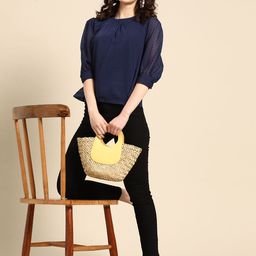 Sangria Dobby Georgette Top-image-34