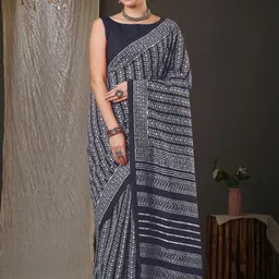 KALINI Ethnic Motifs Printed Dabu Saree-image-76