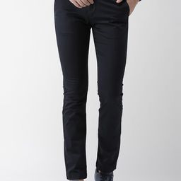 Celio Men Navy Blue Slim Fit Solid Chinos-image-16