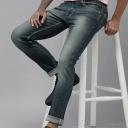 BEAT LONDON by PEPE JEANS Men Blue RAFAEL IP Tapered Vapour Fit Stretchable Jeans-image-96