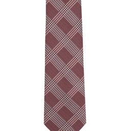 Calvadoss Red Checked Broad Tie-image-80