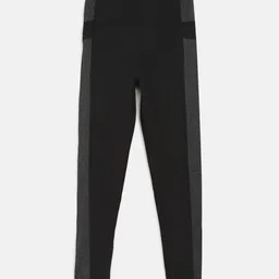 CHIMPRALA Girls Black Solid Sports Tights-image-118