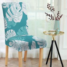 Cortina Set of 6 Blue & White Printed Chair Seat Covers-18